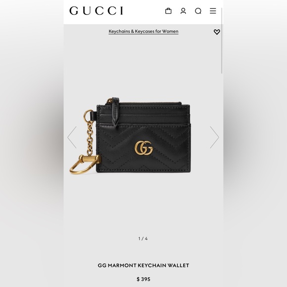 Gucci Accessories - Gucci GG MARMONT KEYCHAIN WALLET